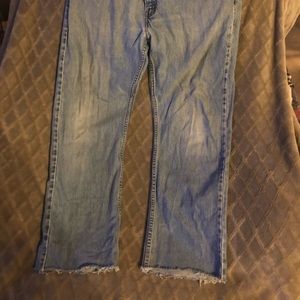 Levi’s jeans 36x34 -cut off to 29,  3/4s” length